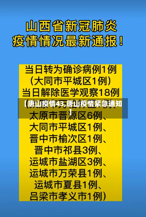 【唐山疫情43,唐山疫情紧急通知】-第3张图片