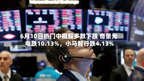 6月10日热门中概股多数下跌 奇景光电跌10.13%，小马智行跌4.13%-第3张图片