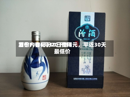 酒价内参6月10日费用发布：青花汾20下跌5元，平近30天最低价