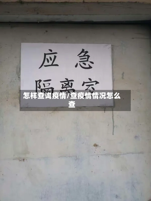 怎样查询疫情/查疫情情况怎么查