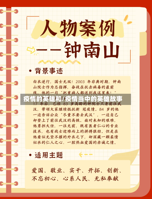 疫情的英雄和/疫情当中的英雄故事-第2张图片