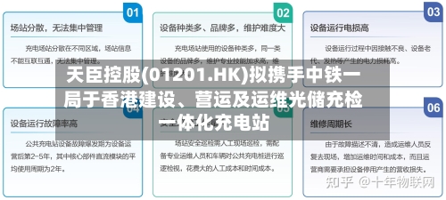 天臣控股(01201.HK)拟携手中铁一局于香港建设	、营运及运维光储充检一体化充电站-第2张图片
