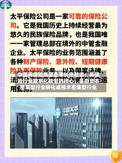 中国再保险集团董事长庄乾志：再保险行业数字化转型的核心，是由资本密集型行业转化成技术密集型行业-第3张图片