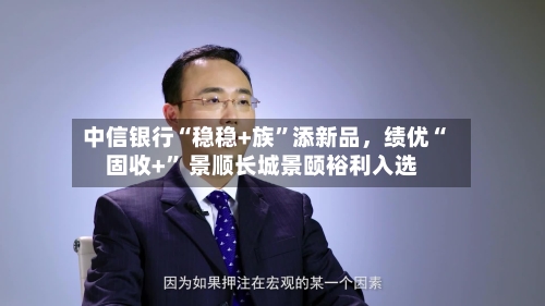 中信银行“稳稳+族”添新品	，绩优“固收+” 景顺长城景颐裕利入选-第2张图片