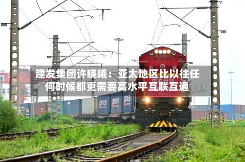 建发集团许晓曦：亚太地区比以往任何时候都更需要高水平互联互通-第3张图片
