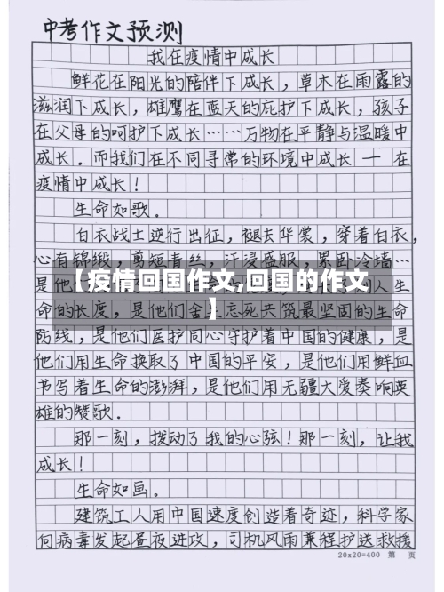 【疫情回国作文,回国的作文】-第2张图片