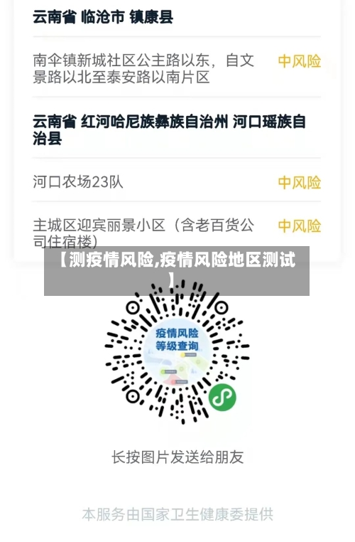【测疫情风险,疫情风险地区测试】-第2张图片