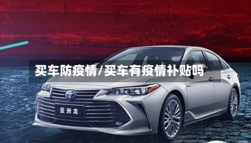 买车防疫情/买车有疫情补贴吗-第3张图片
