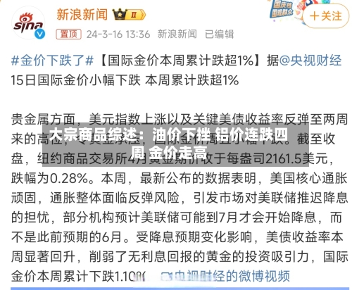 大宗商品综述：油价下挫 铝价连跌四周 金价走高-第3张图片