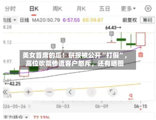 美女首席的瓜！研报被公开“打假”，高位吹票惨遭客户怒斥，还有晒图-第2张图片