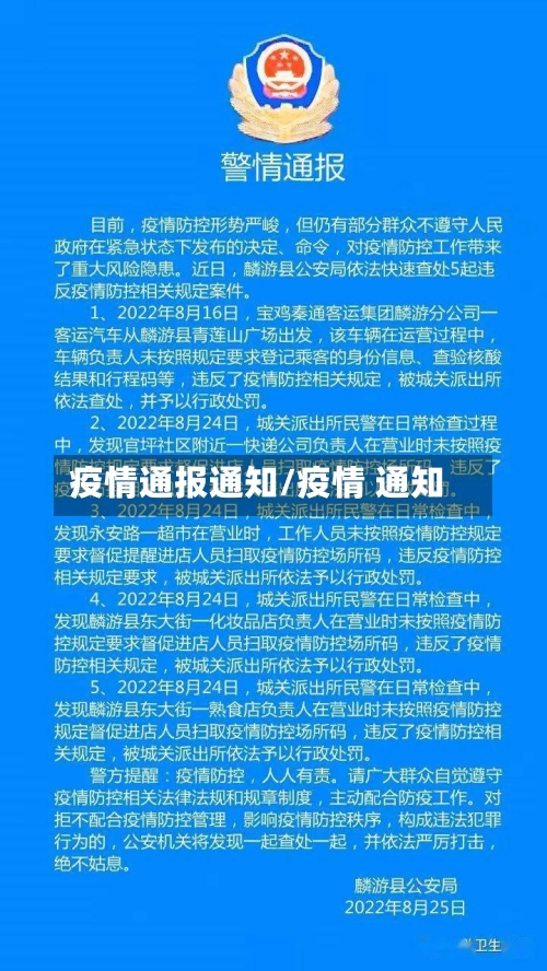 疫情通报通知/疫情 通知