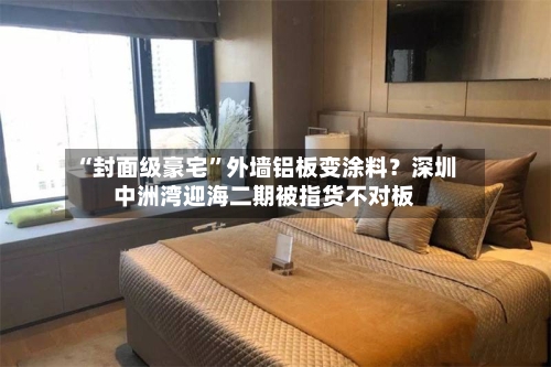 “封面级豪宅	”外墙铝板变涂料？深圳中洲湾迎海二期被指货不对板-第2张图片