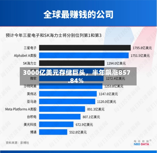 3000亿美元存储巨头	，半年飙涨857.84%-第2张图片