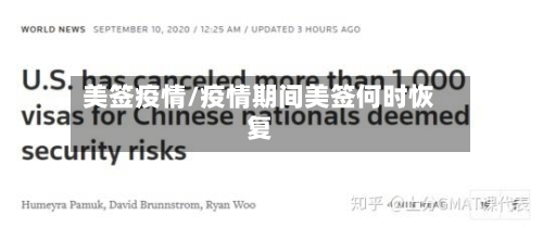 美签疫情/疫情期间美签何时恢复-第2张图片