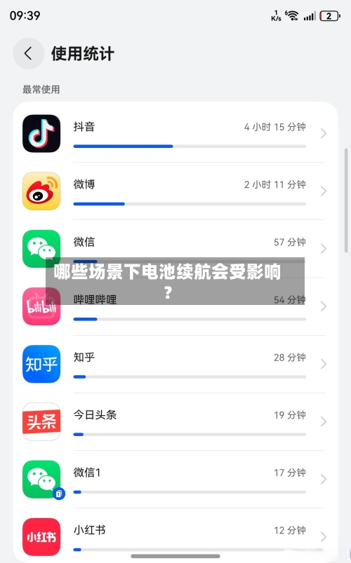 哪些场景下电池续航会受影响?-第2张图片