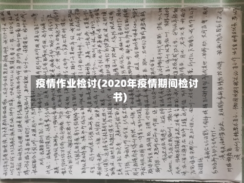 疫情作业检讨(2020年疫情期间检讨书)-第2张图片