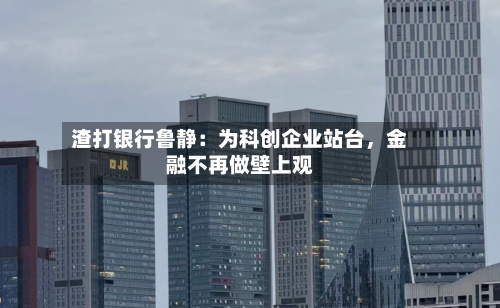 渣打银行鲁静：为科创企业站台，金融不再做壁上观-第2张图片