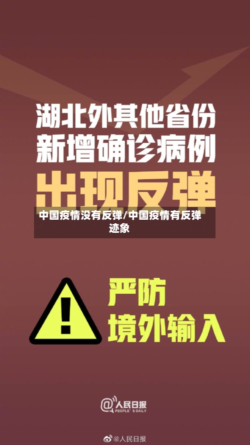 中国疫情没有反弹/中国疫情有反弹迹象
