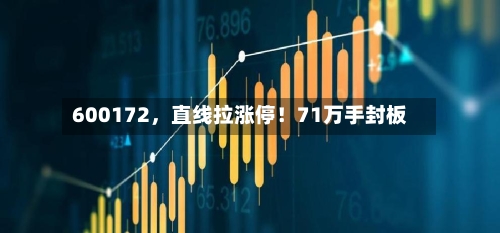 600172，直线拉涨停！71万手封板-第2张图片