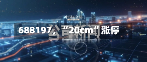 688197，“20cm”涨停
