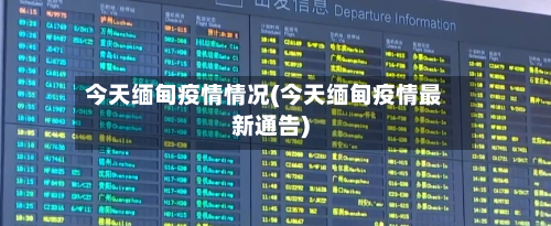 今天缅甸疫情情况(今天缅甸疫情最新通告)