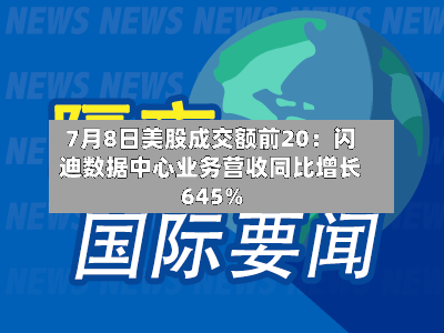 7月8日美股成交额前20：闪迪数据中心业务营收同比增长645%-第2张图片