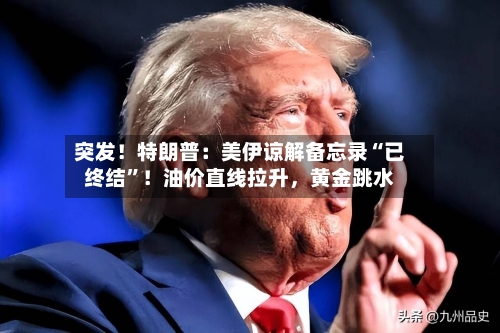 突发！特朗普：美伊谅解备忘录“已终结”！油价直线拉升，黄金跳水-第2张图片