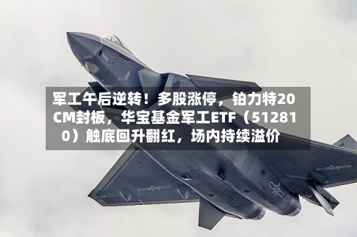 军工午后逆转！多股涨停，铂力特20CM封板，华宝基金军工ETF（512810）触底回升翻红，场内持续溢价-第3张图片