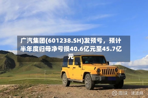 广汽集团(601238.SH)发预亏	，预计半年度归母净亏损40.6亿元至45.7亿元-第2张图片