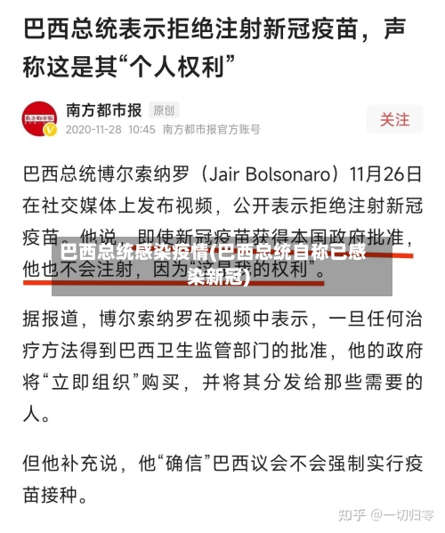 巴西总统感染疫情(巴西总统自称已感染新冠)-第3张图片