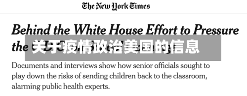 关于疫情政治美国的信息-第2张图片