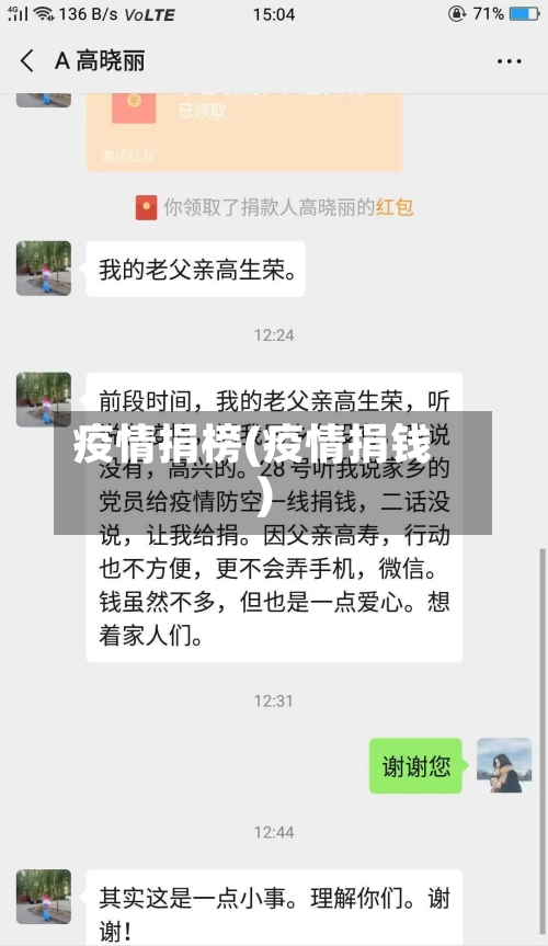 疫情捐榜(疫情捐钱)