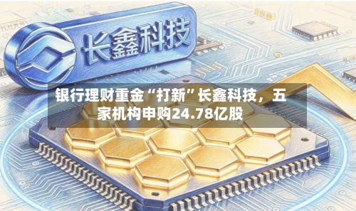 银行理财重金“打新”长鑫科技	，五家机构申购24.78亿股-第3张图片