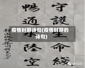 疫情时期诗句(疫情时期的诗句)