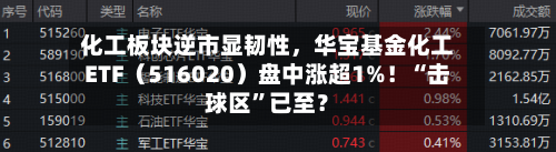 化工板块逆市显韧性，华宝基金化工ETF（516020）盘中涨超1%！“击球区”已至？-第3张图片