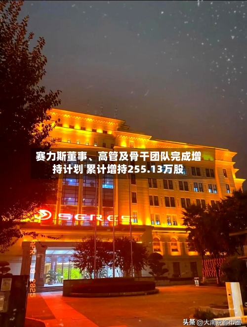 赛力斯董事	、高管及骨干团队完成增持计划 累计增持255.13万股-第2张图片