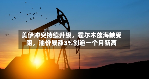 美伊冲突持续升级，霍尔木兹海峡受阻	，油价暴涨3%创逾一个月新高-第3张图片