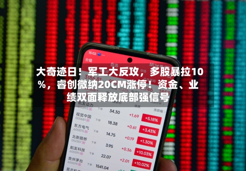 大奇迹日！军工大反攻，多股暴拉10%	，睿创微纳20CM涨停！资金	、业绩双面释放底部强信号-第2张图片