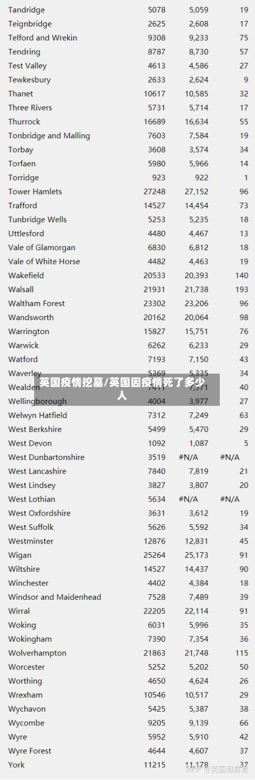 英国疫情挖墓/英国因疫情死了多少人