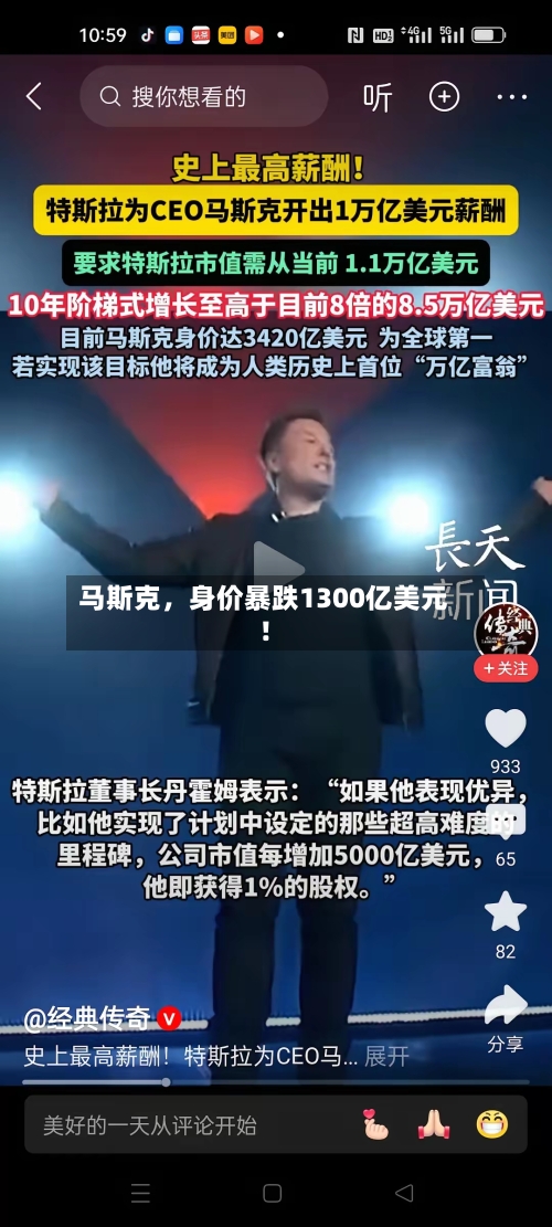 马斯克，身价暴跌1300亿美元！-第3张图片