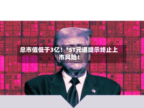 总市值低于3亿！*ST元道提示终止上市风险！-第2张图片