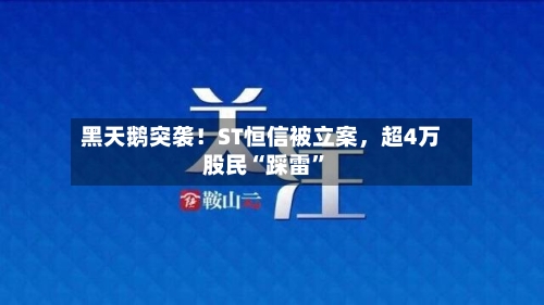 黑天鹅突袭！ST恒信被立案	，超4万股民“踩雷”-第2张图片