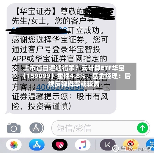 上市首日遭遇错杀？云计算ETF华宝（159099）重挫4.8%，基金经理：后续反弹概率或较高-第2张图片