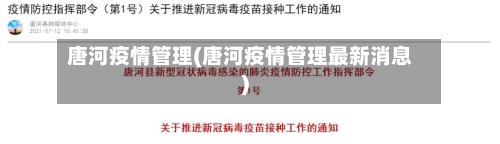 唐河疫情管理(唐河疫情管理最新消息)-第2张图片