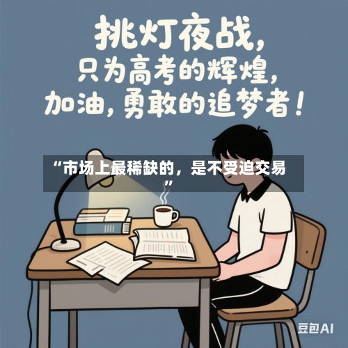 “市场上最稀缺的，是不受迫交易”-第2张图片