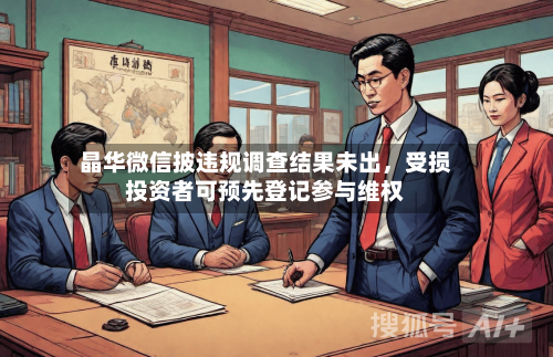晶华微信披违规调查结果未出	，受损投资者可预先登记参与维权-第3张图片