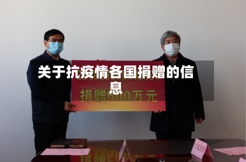 关于抗疫情各国捐赠的信息