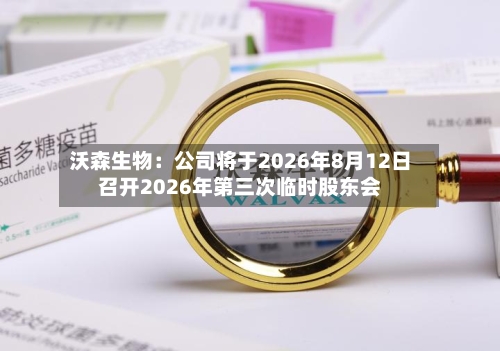 沃森生物：公司将于2026年8月12日召开2026年第三次临时股东会