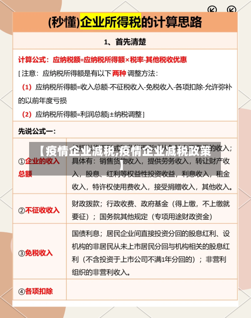 【疫情企业减税,疫情企业减税政策】