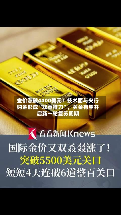 金价涨破4400美元！技术面与央行购金形成“双重推力	”，黄金有望开启新一轮复苏周期-第2张图片